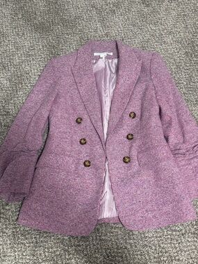 Veronica Beard Pink Breasted Blazer
